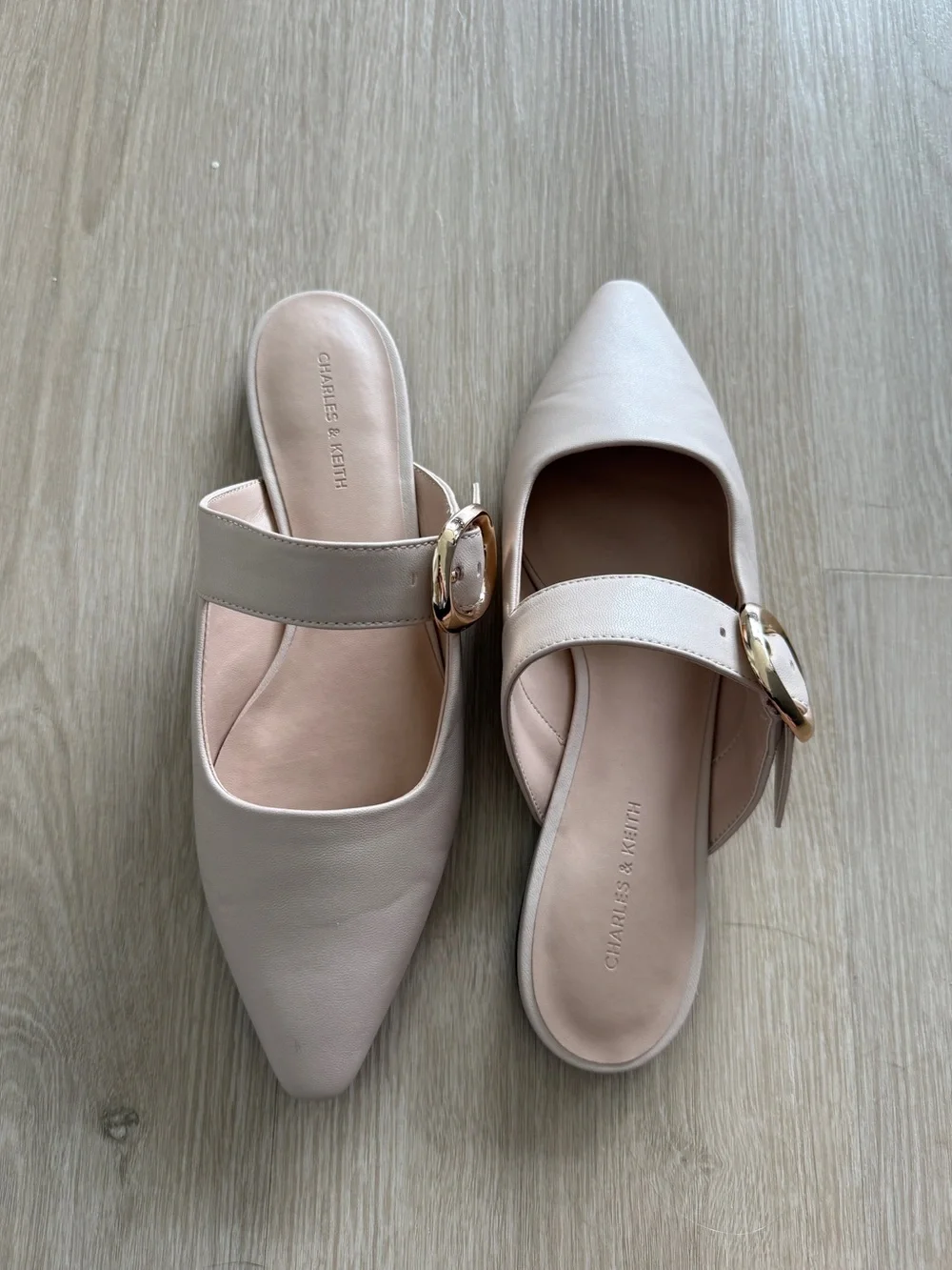 Charles & Keith nude blush